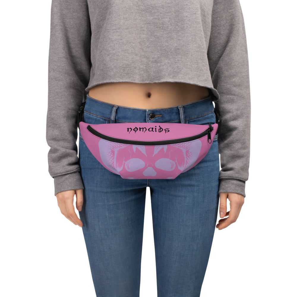 Pink skull Fanny Pack