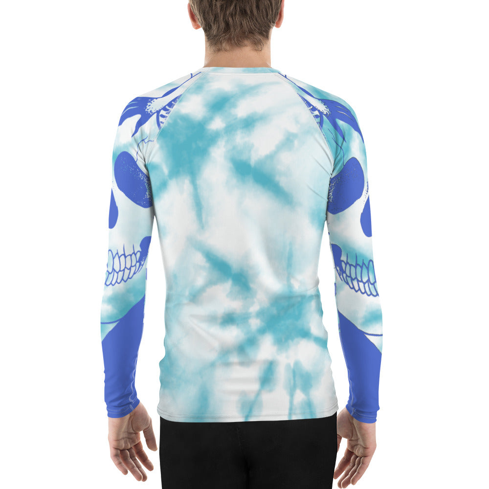 Tie Dye Ocean Blue Rash Guard