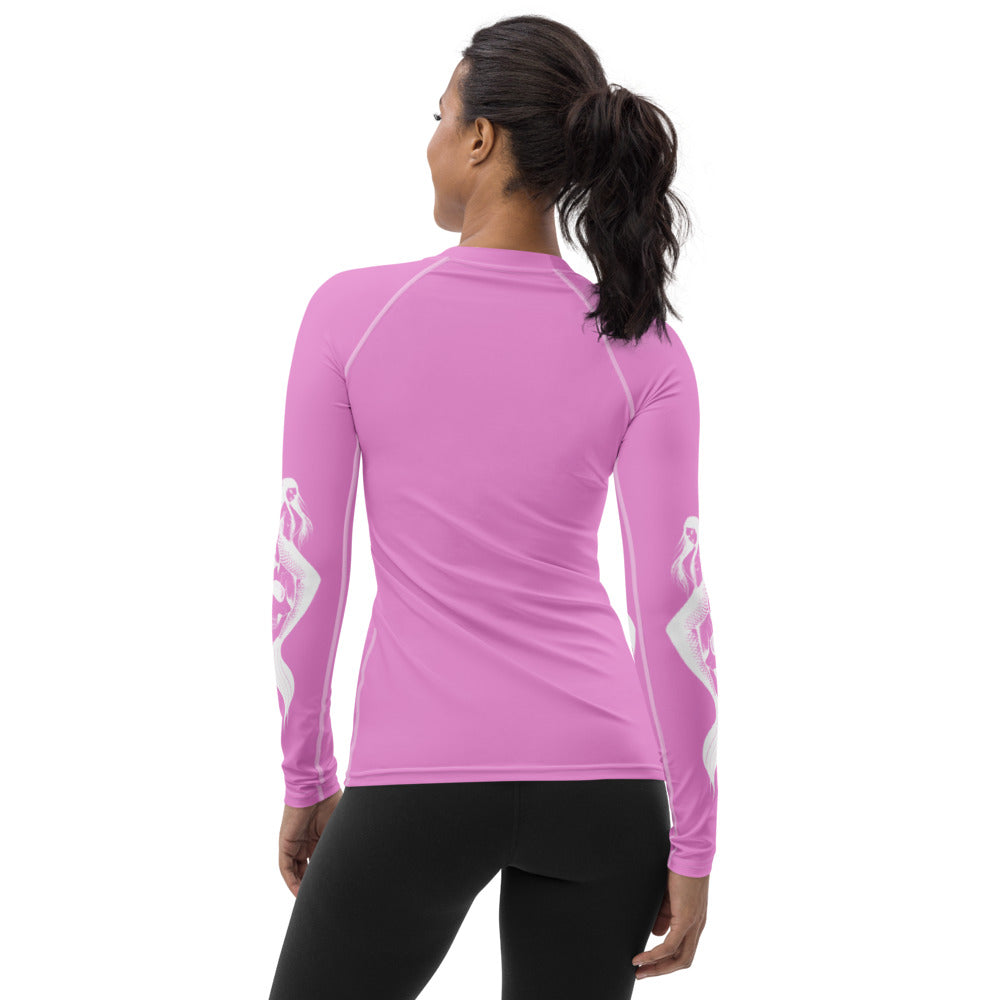 Women's pink Rash Guard