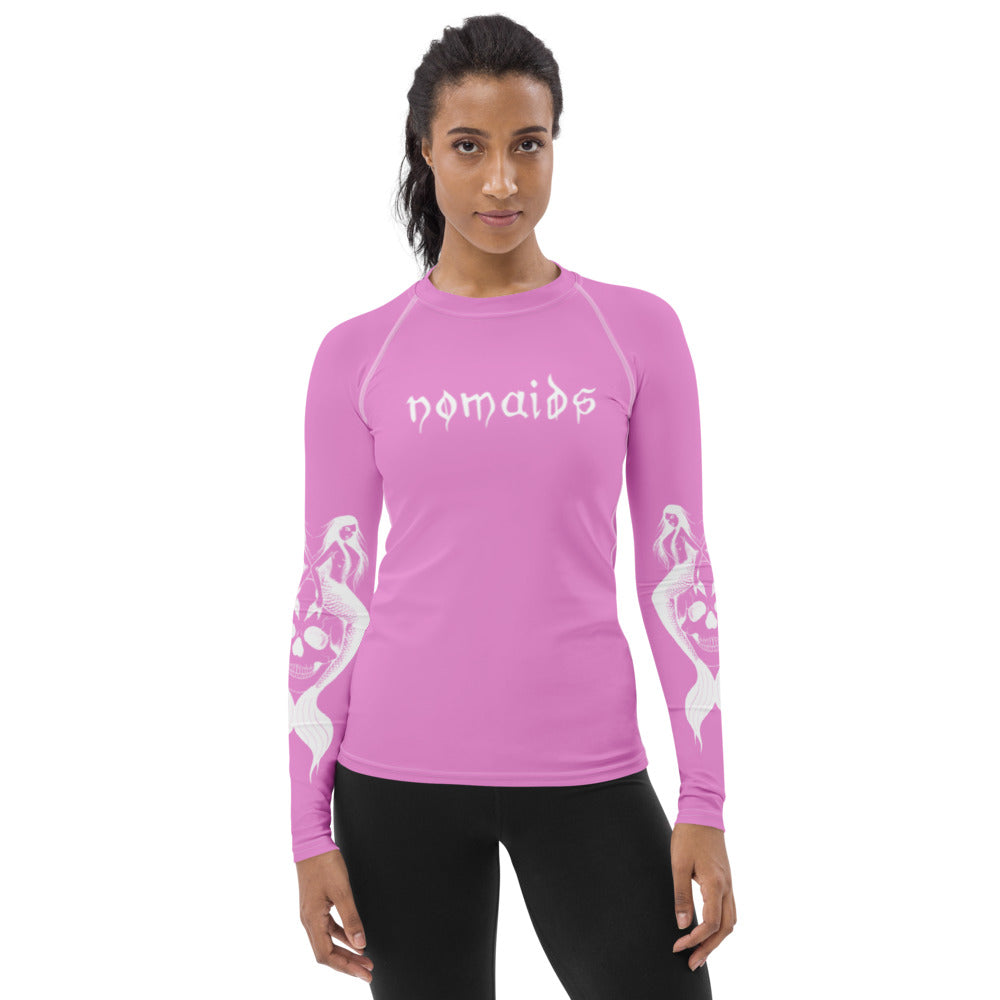 Women's pink Rash Guard