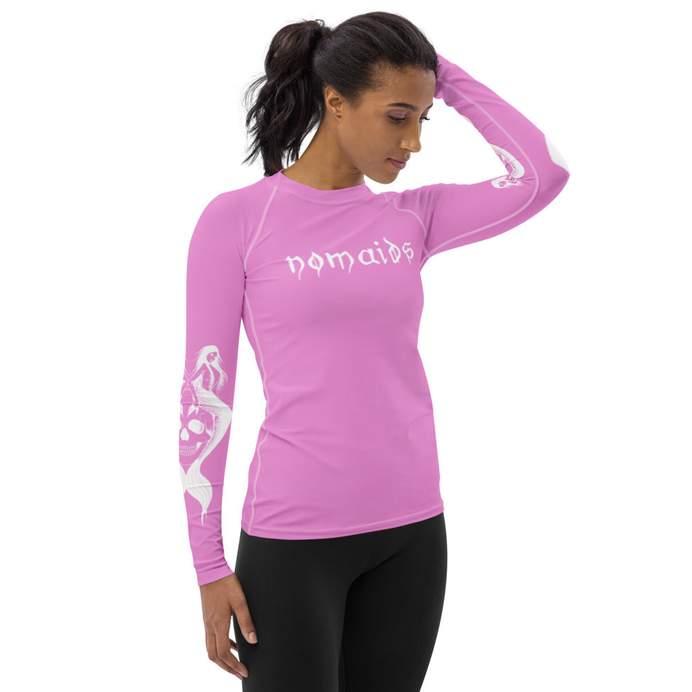 Women's pink Rash Guard