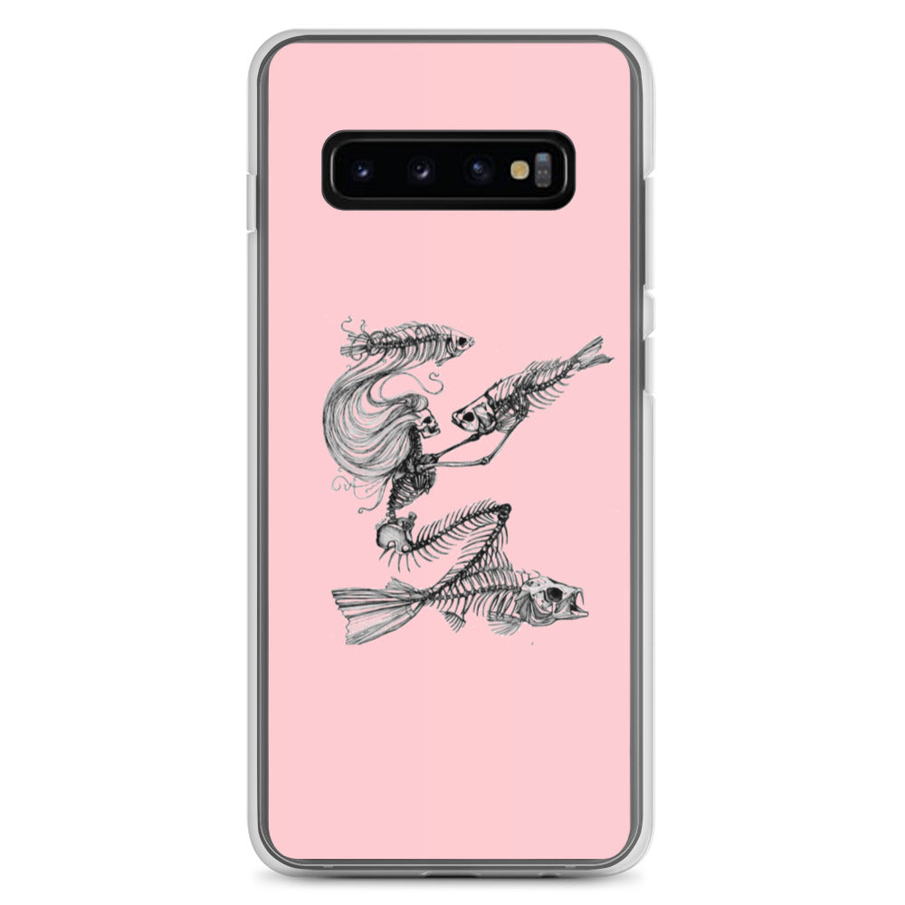 Pink fish bone Samsung Case