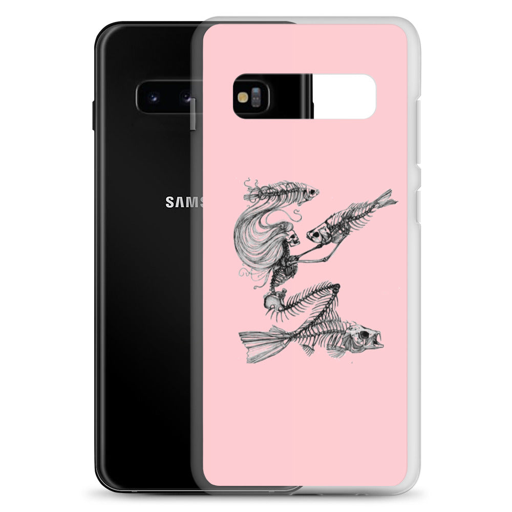 Pink fish bone Samsung Case