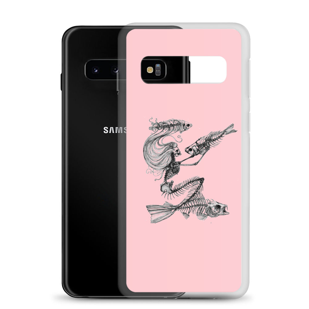 Pink fish bone Samsung Case