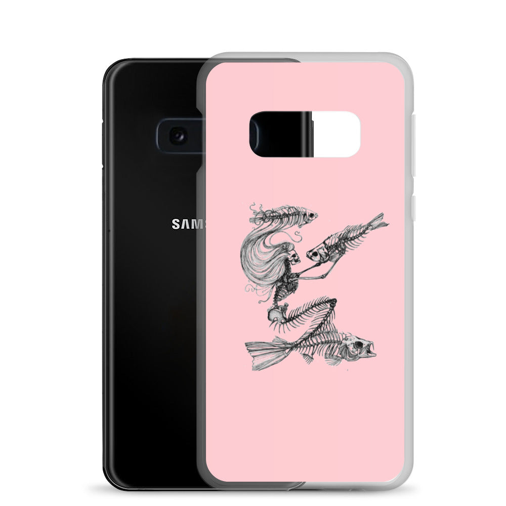 Pink fish bone Samsung Case