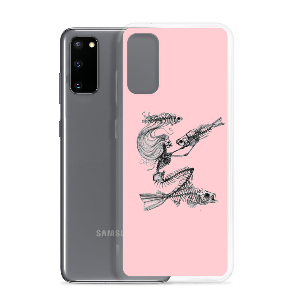 Pink fish bone Samsung Case