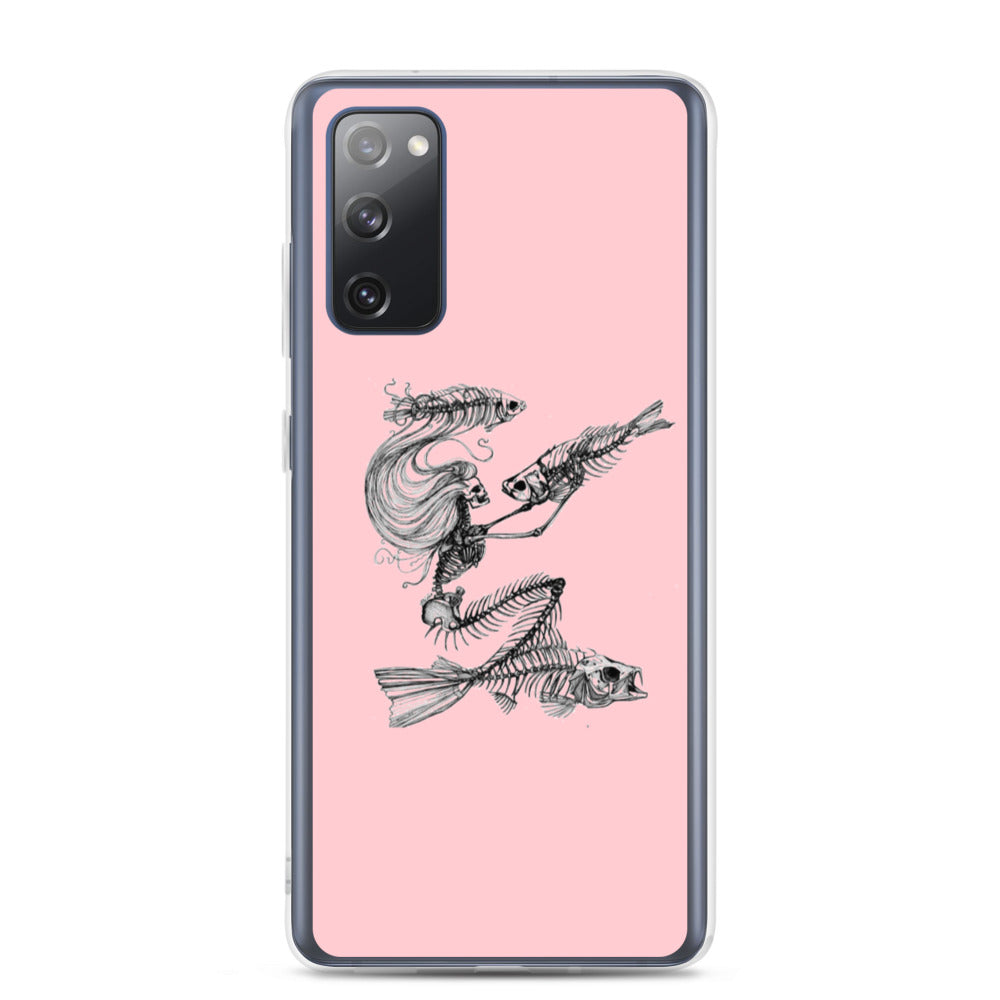 Pink fish bone Samsung Case