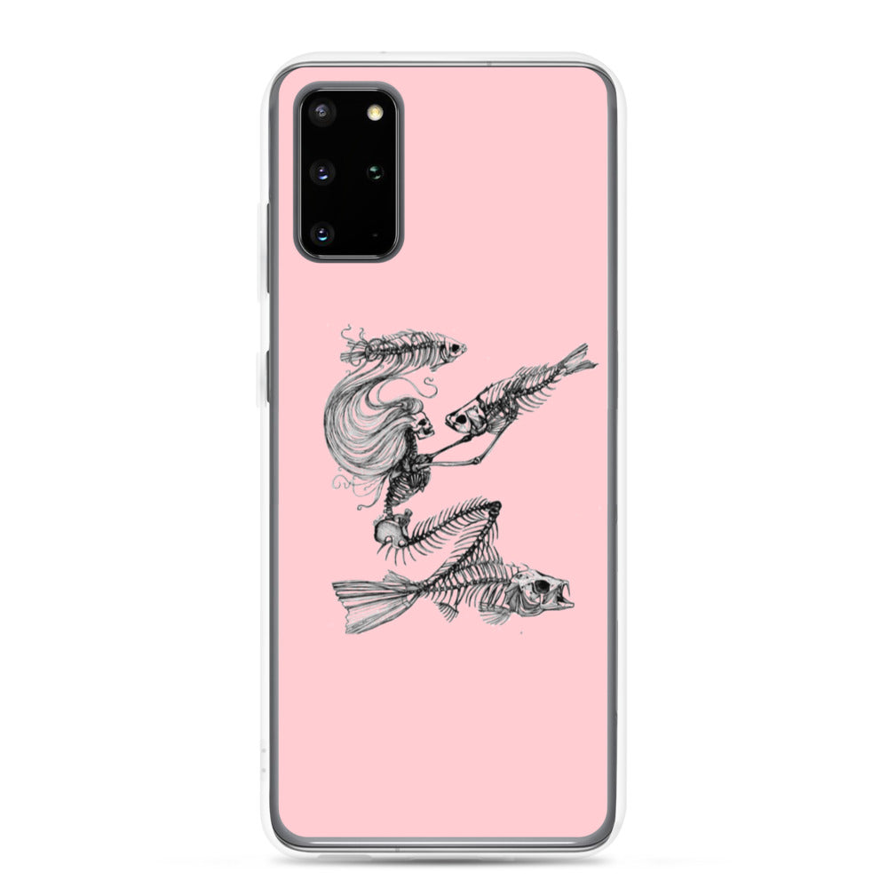 Pink fish bone Samsung Case