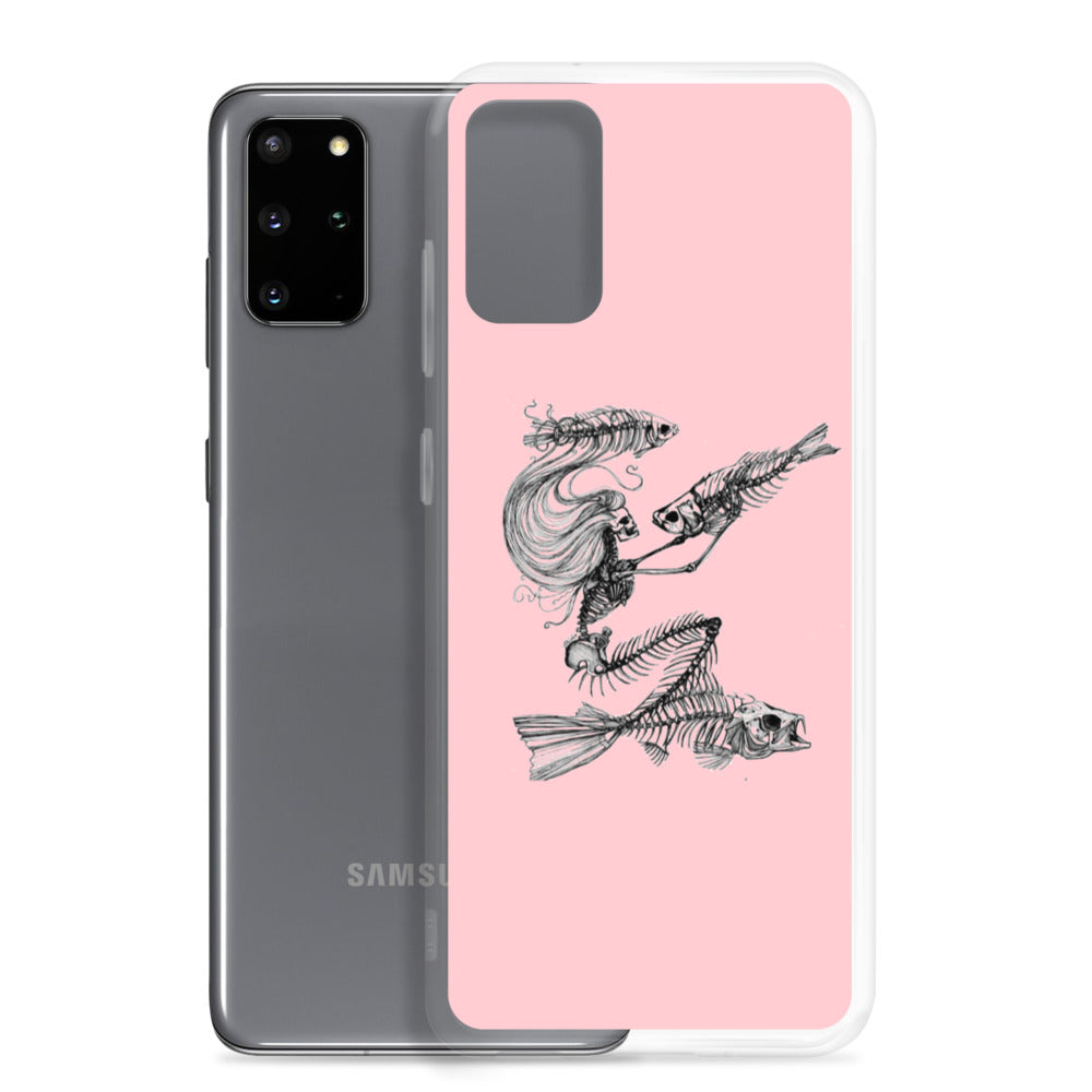 Pink fish bone Samsung Case
