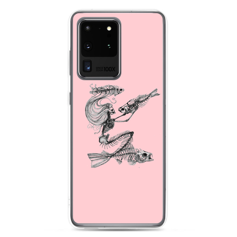 Pink fish bone Samsung Case