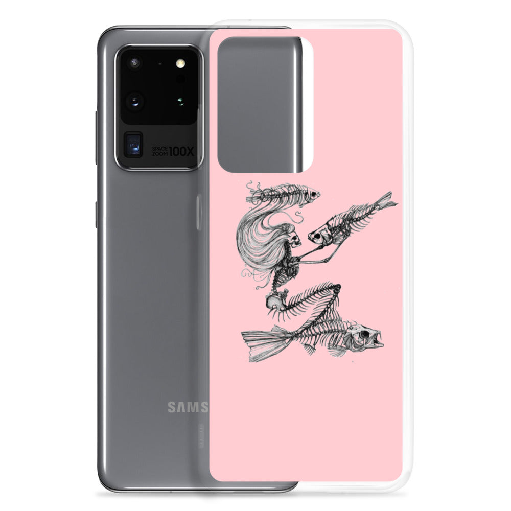 Pink fish bone Samsung Case