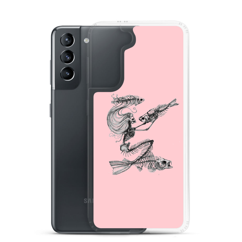 Pink fish bone Samsung Case