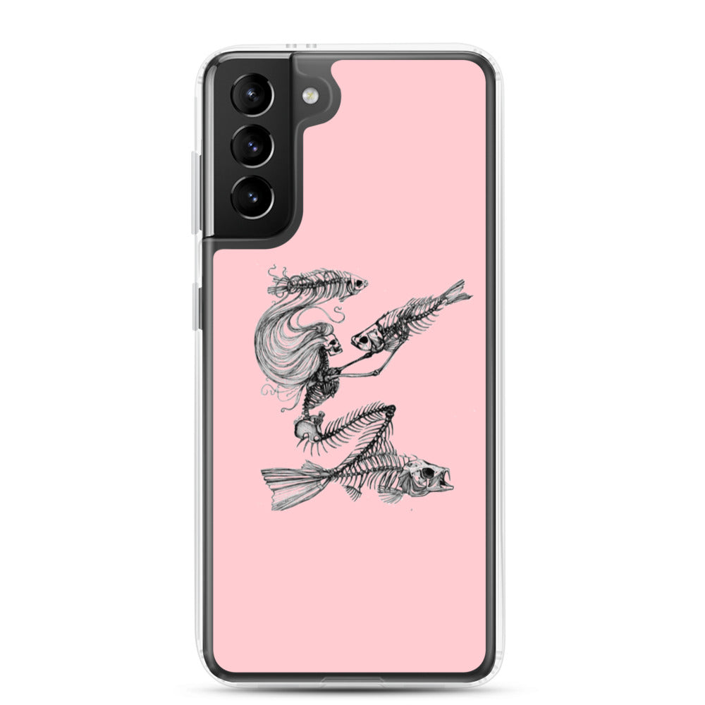 Pink fish bone Samsung Case
