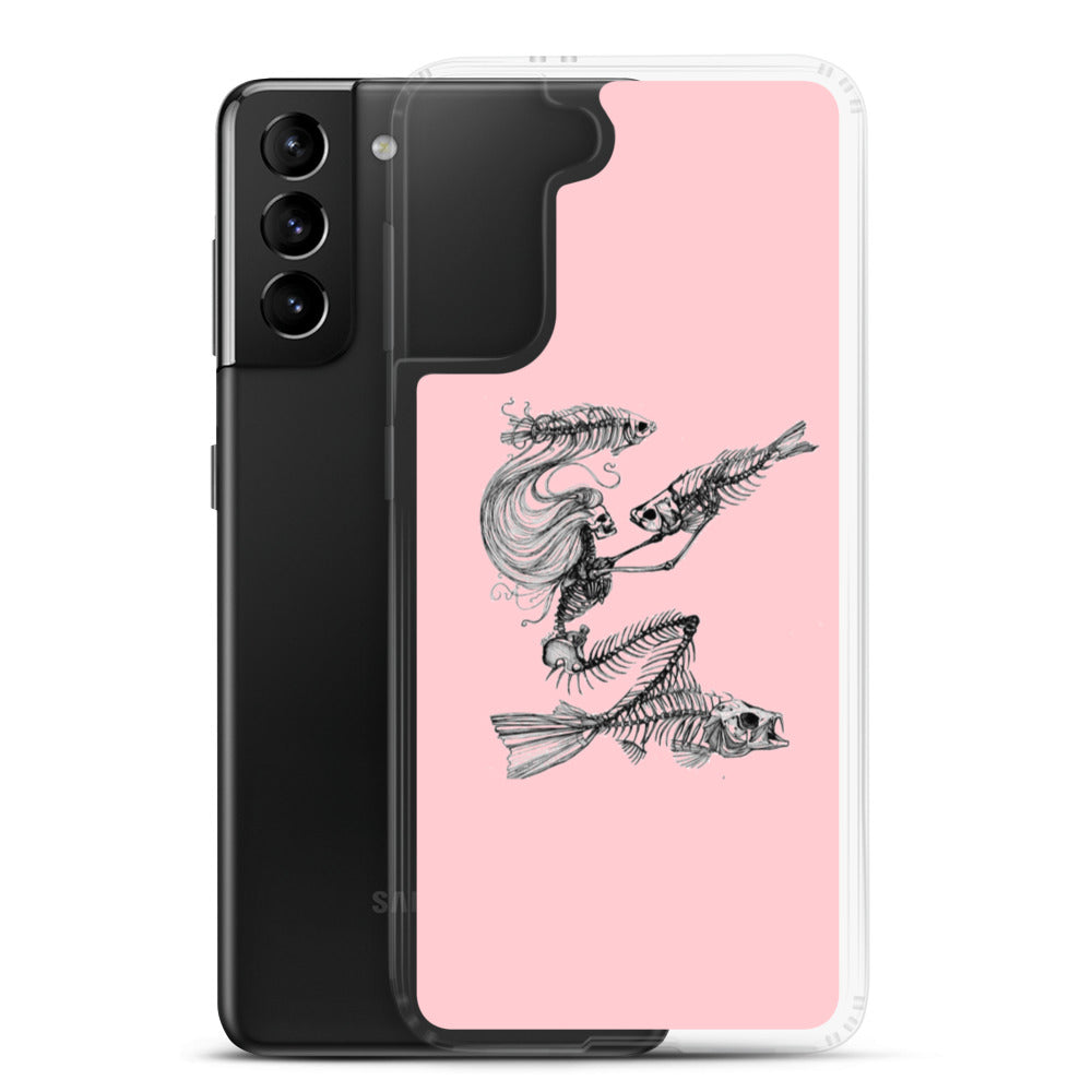 Pink fish bone Samsung Case