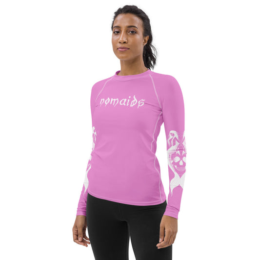 Women's pink Rash Guard