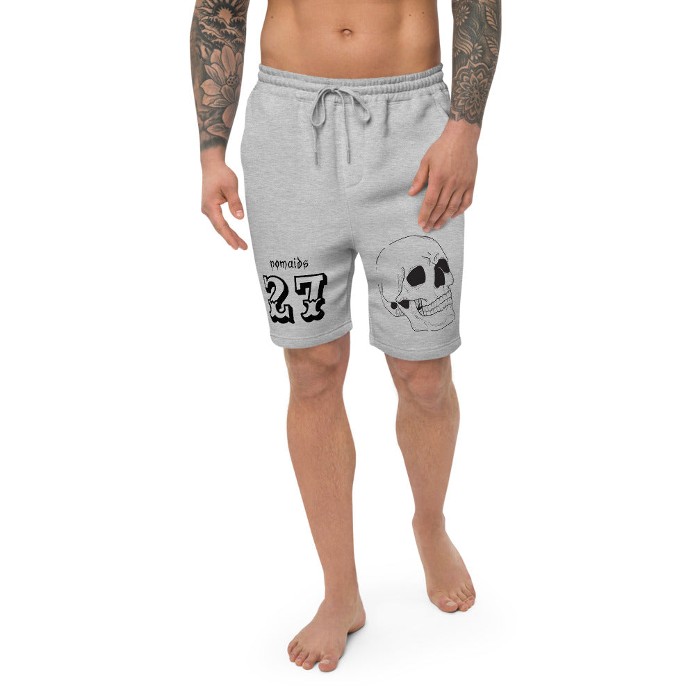 WHITE 27 fleece shorts