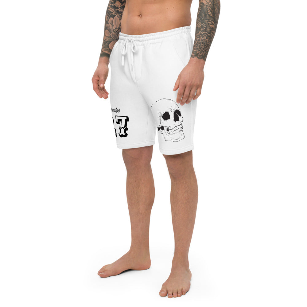 WHITE 27 fleece shorts