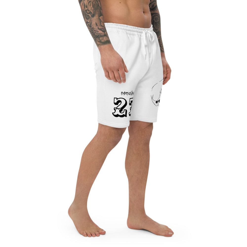 WHITE 27 fleece shorts