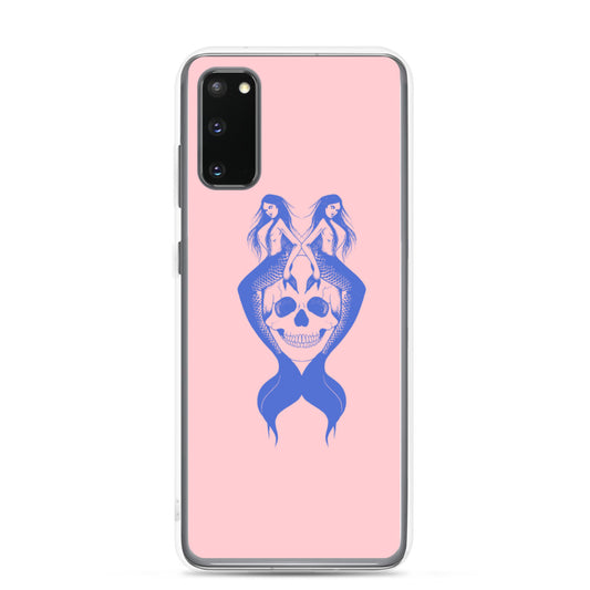 Blue mermaids Pink Samsung Case