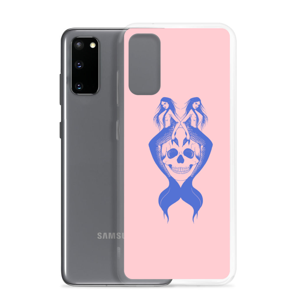 Blue mermaids Pink Samsung Case