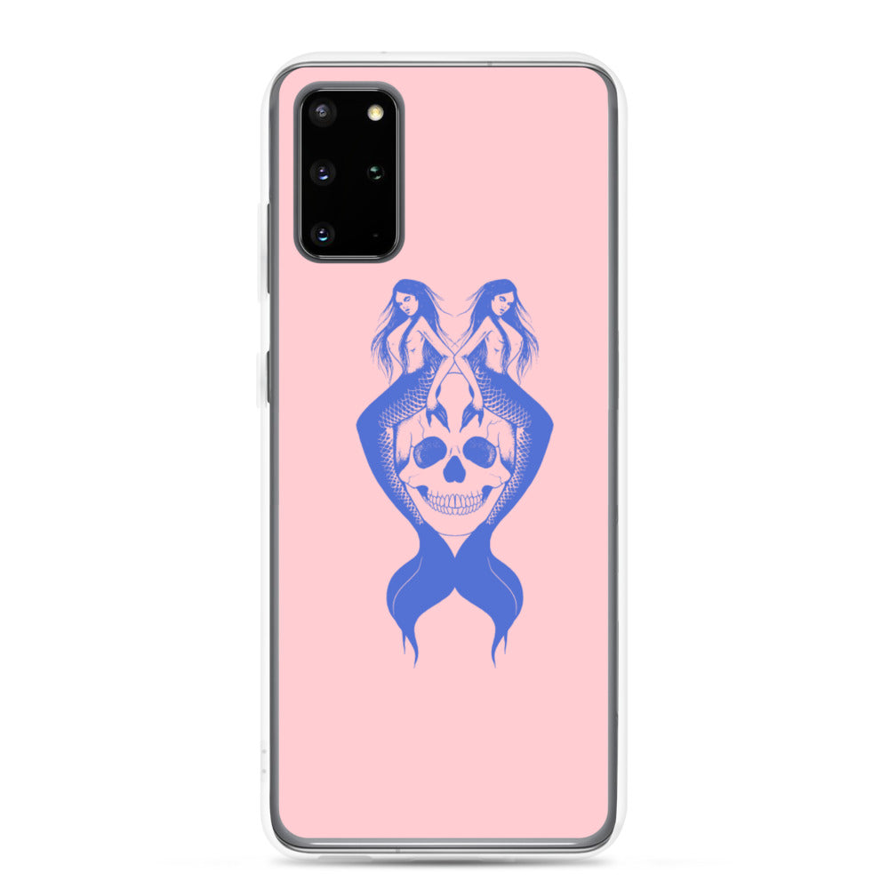 Blue mermaids Pink Samsung Case