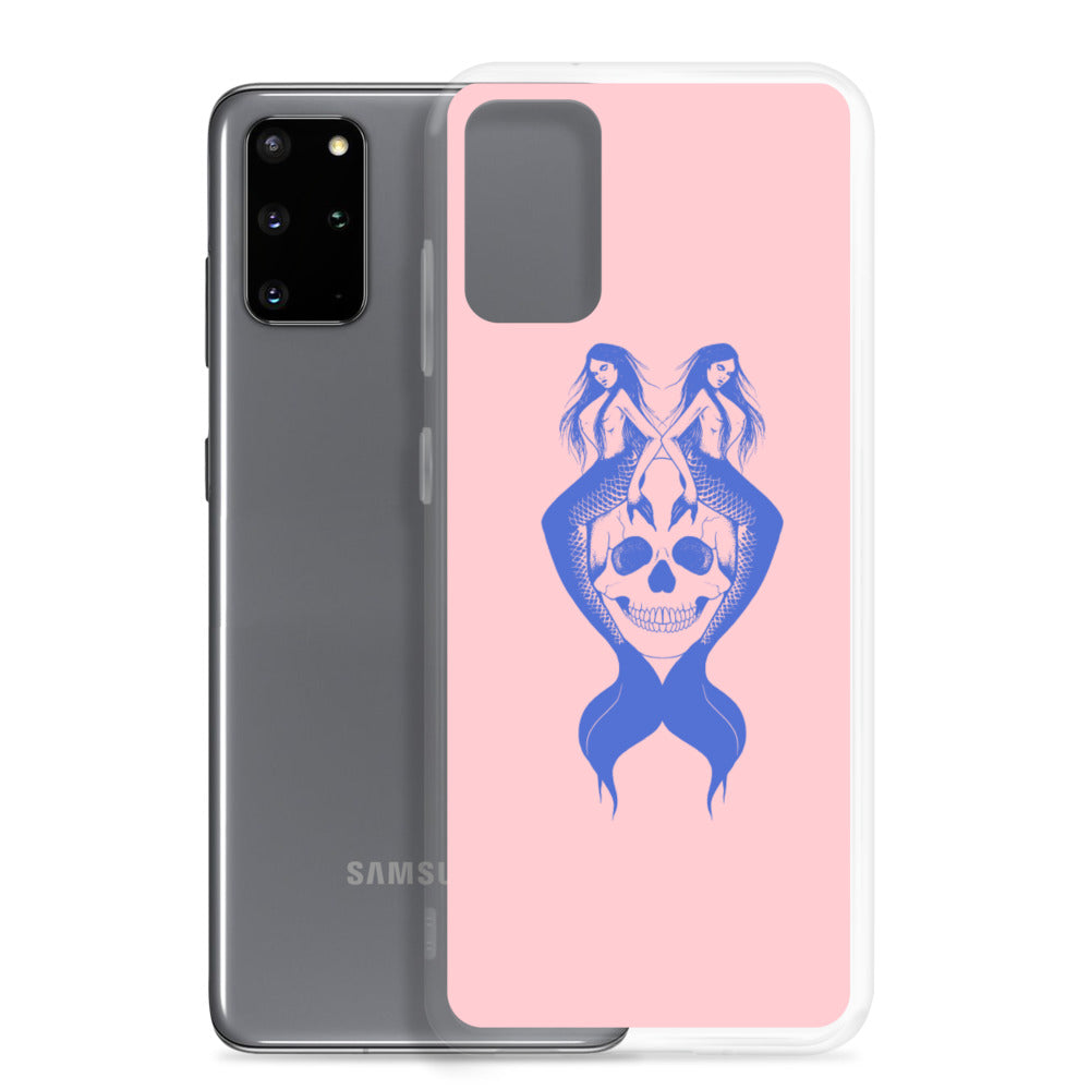 Blue mermaids Pink Samsung Case