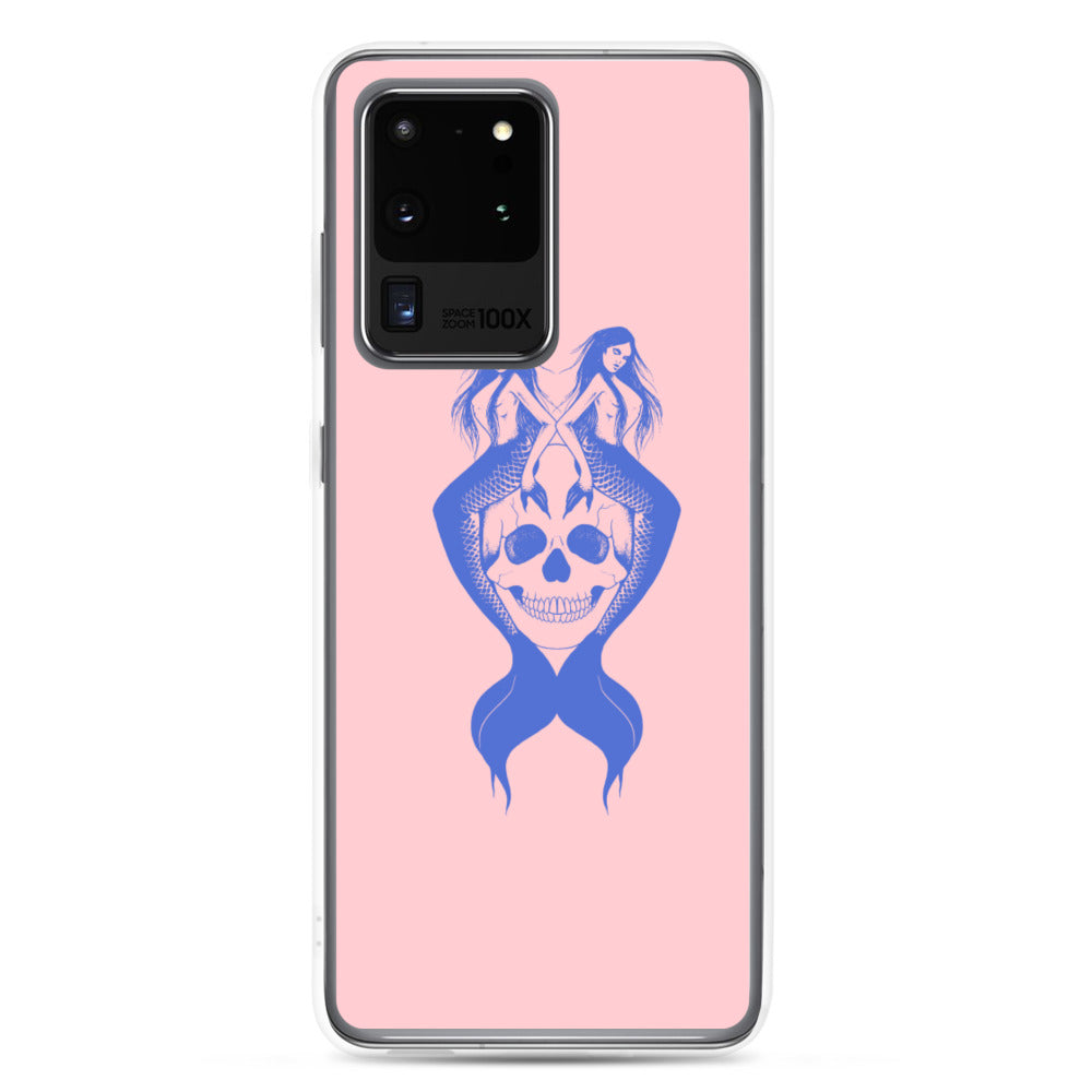 Blue mermaids Pink Samsung Case