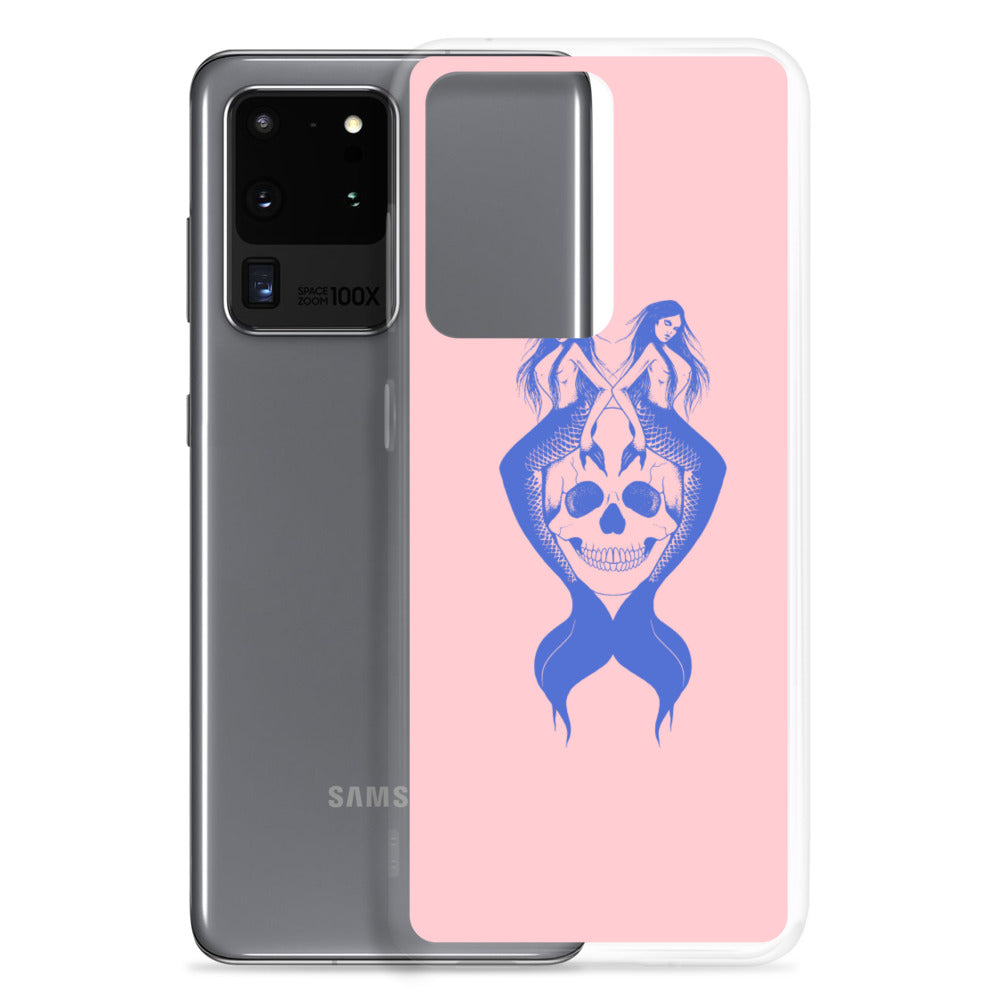 Blue mermaids Pink Samsung Case