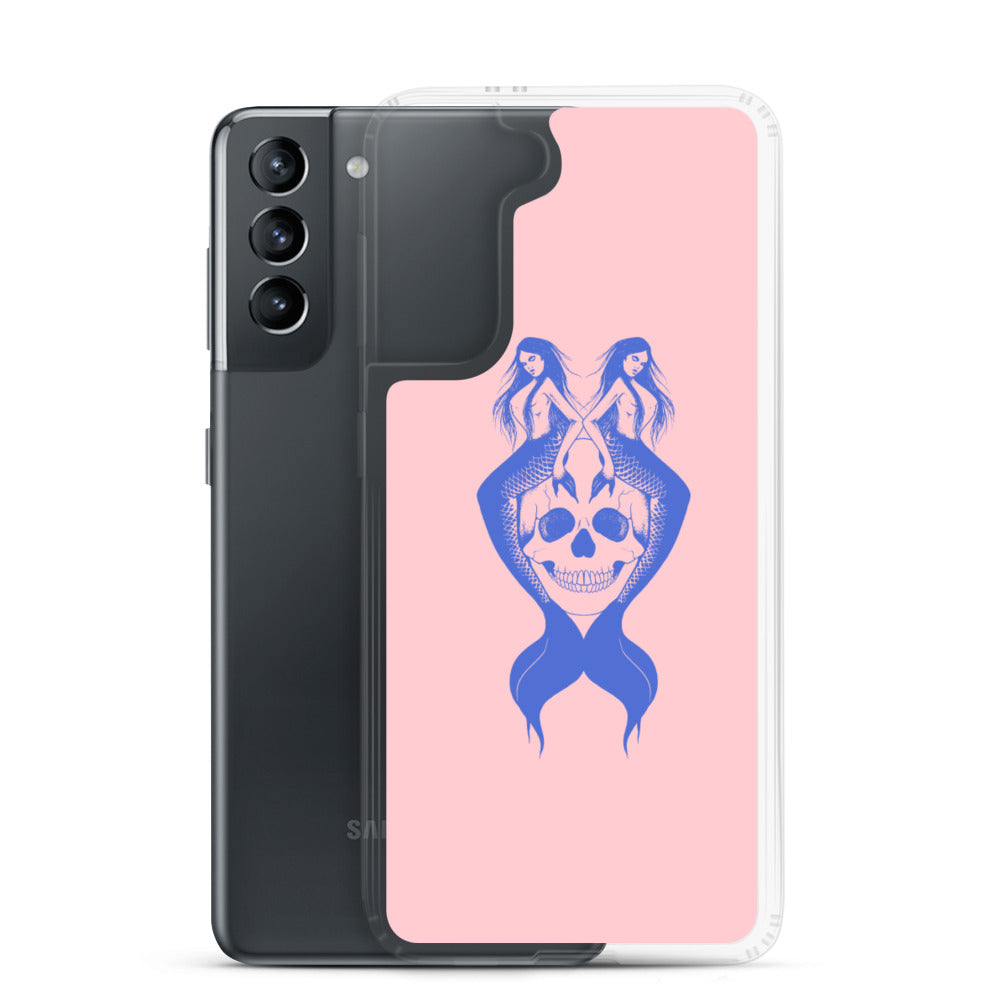 Blue mermaids Pink Samsung Case