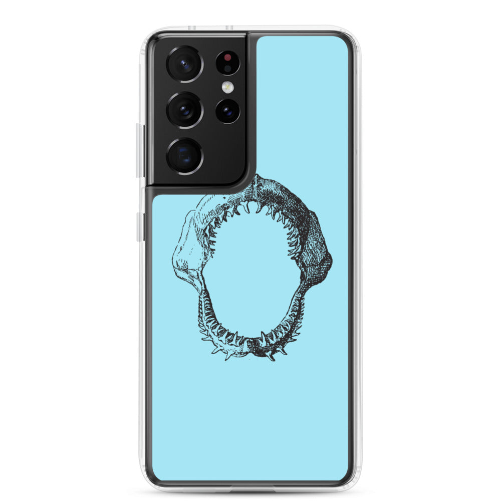 Blue shark bite Samsung Case