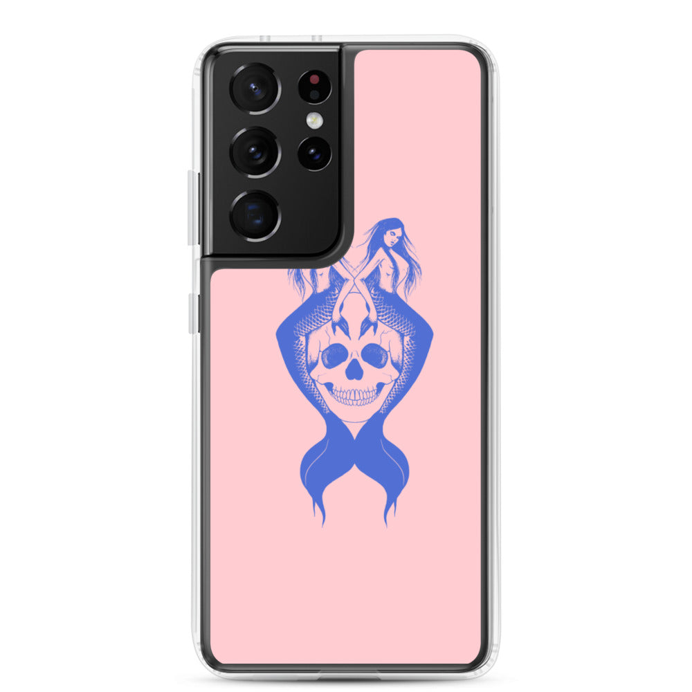 Blue mermaids Pink Samsung Case