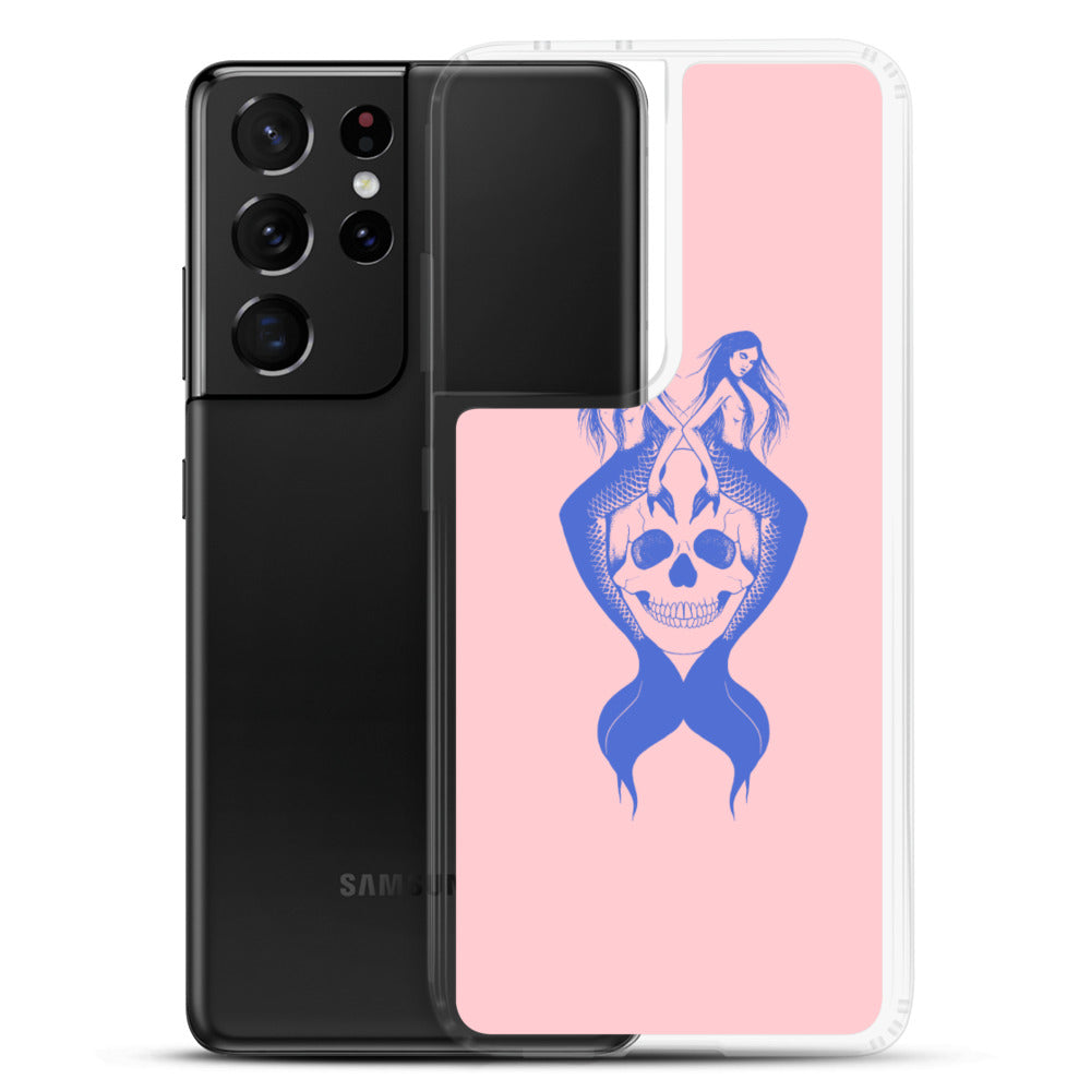 Blue mermaids Pink Samsung Case