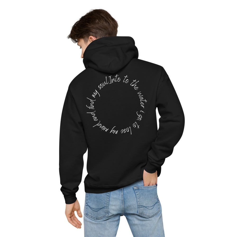 Into the water I go fleece hoodie