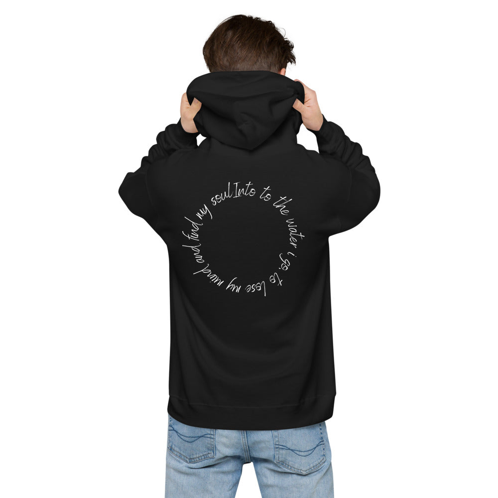 Into the water I go fleece hoodie