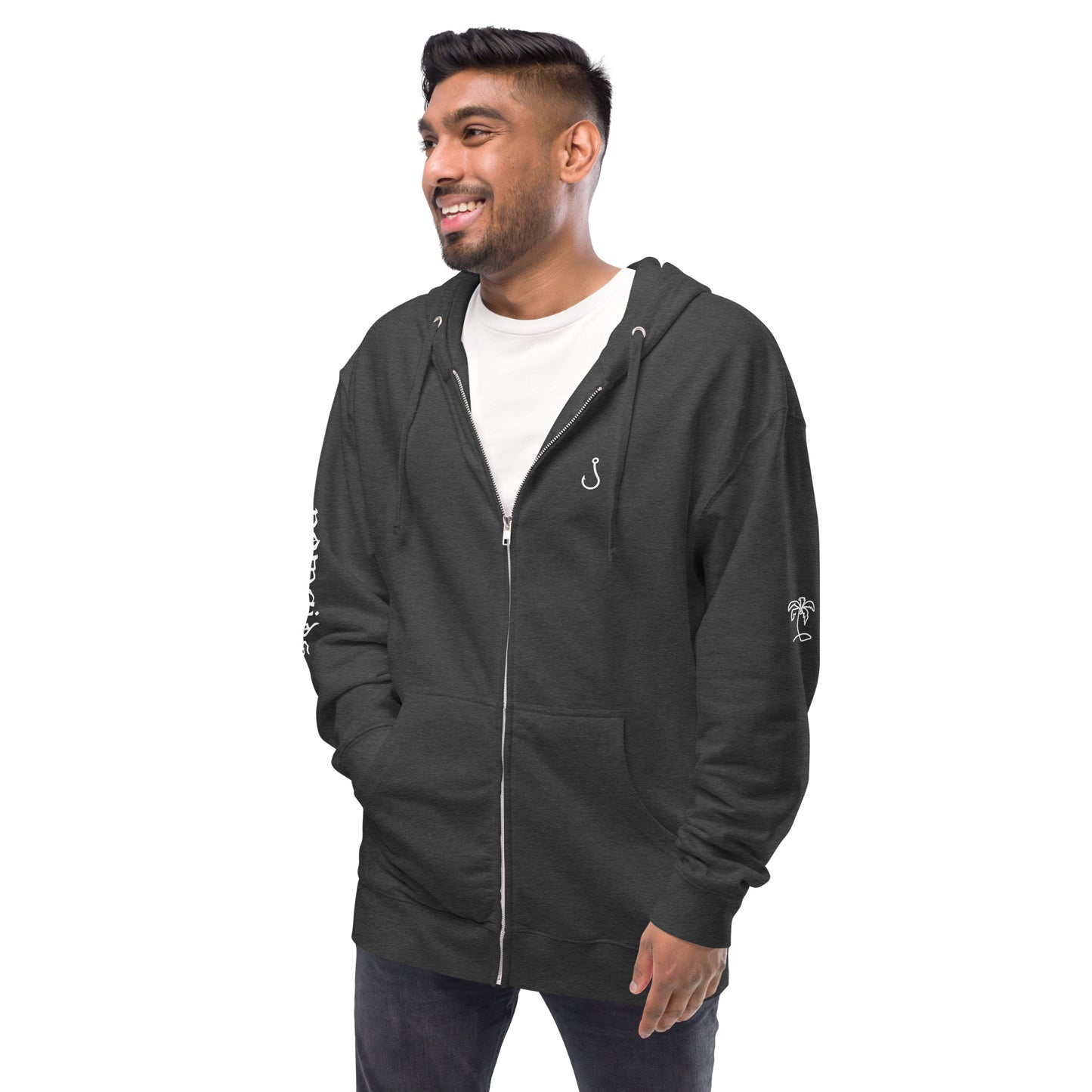 sand hook fleece zip up hoodie