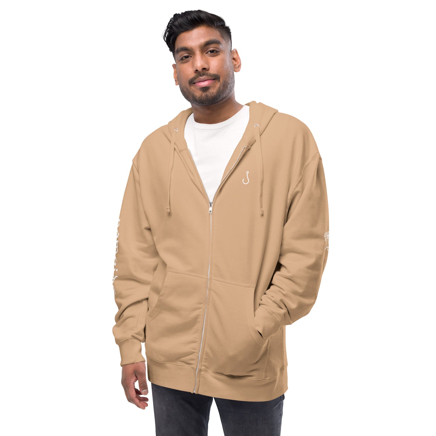 sand hook fleece zip up hoodie