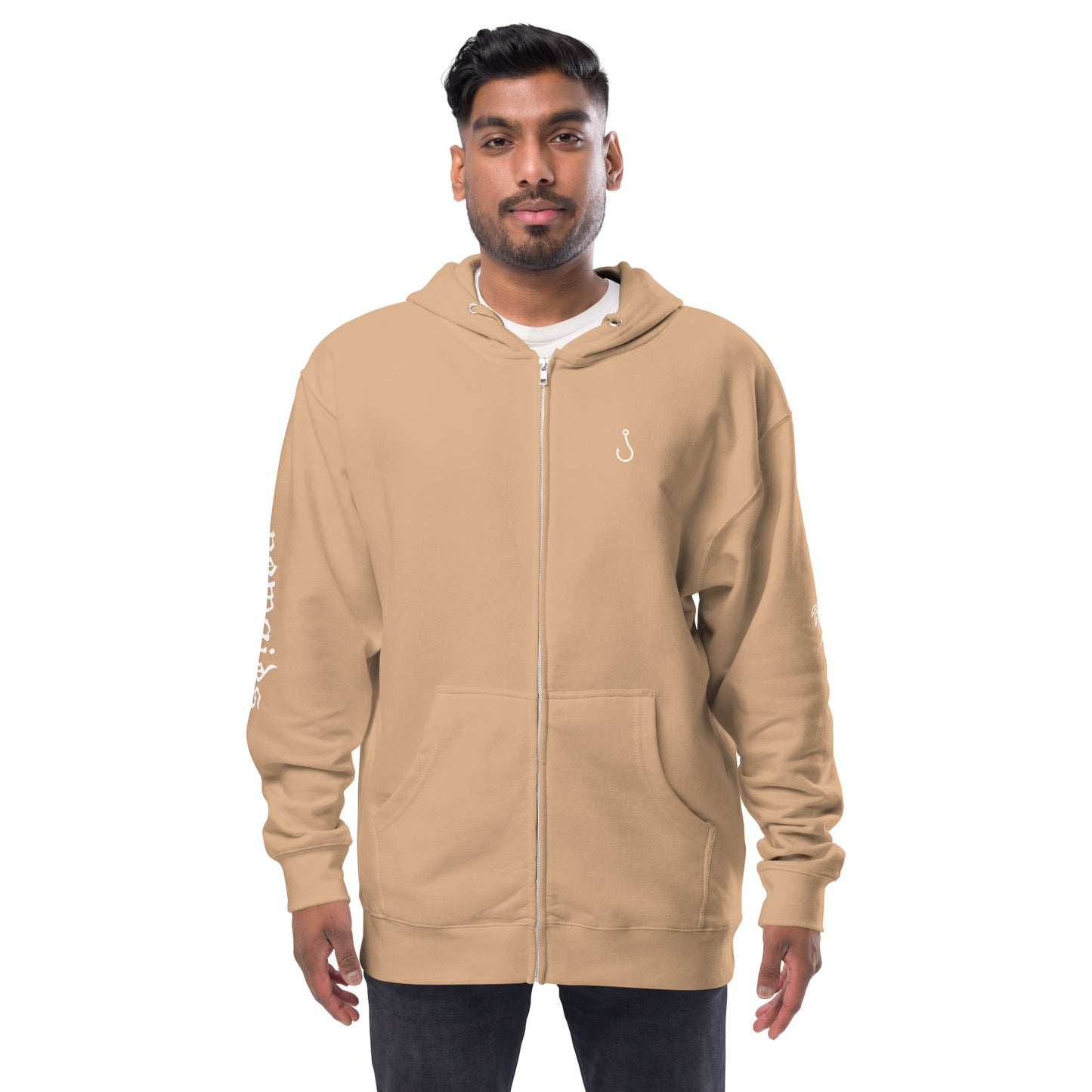 sand hook fleece zip up hoodie