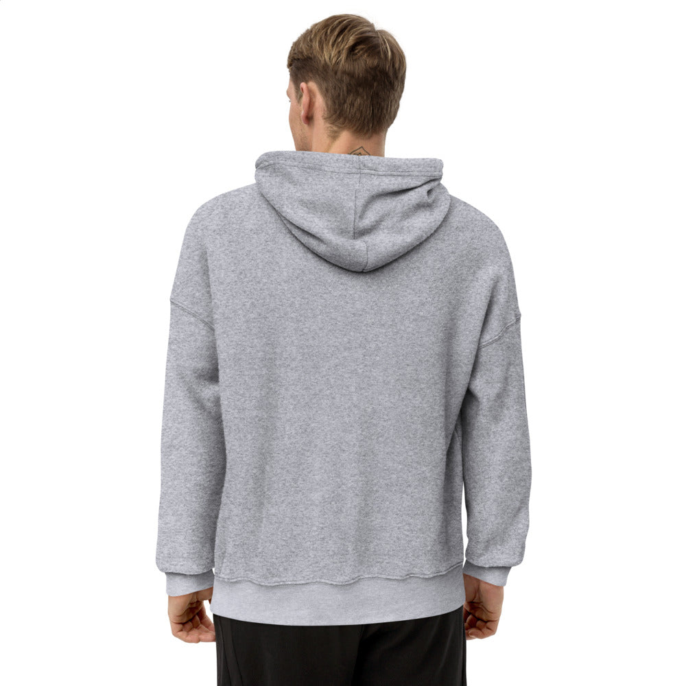 Center Skull Sueded Fleece Hoodie